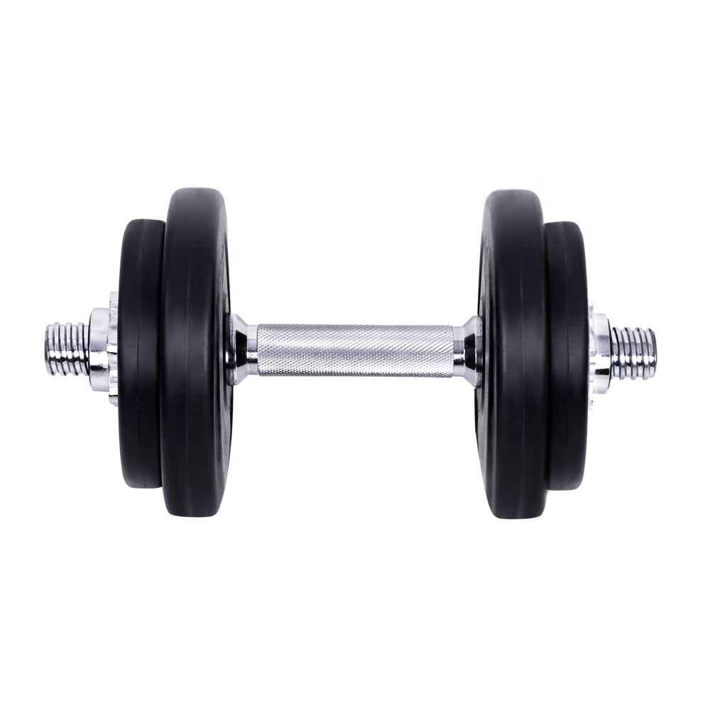 Everfit 20kg Dumbbell Set Weight Plates Dumbbells Lifting Bench