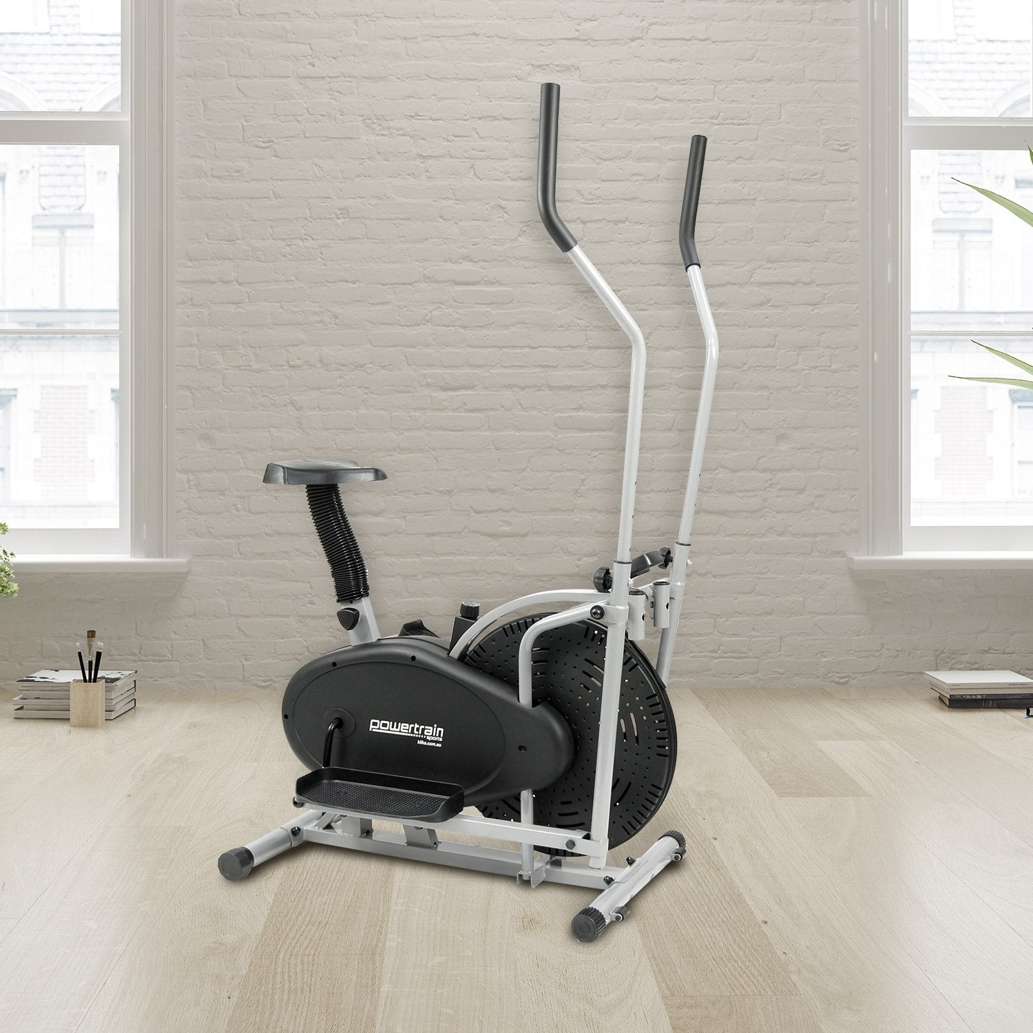 Powertrain 2-in-1 Elliptical Cross Trainer and Exercise Bike