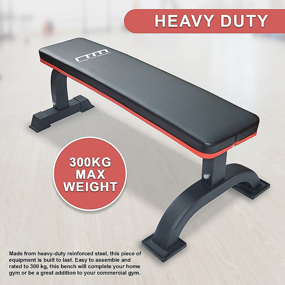 Commercial Flat Weight Lifting Bench